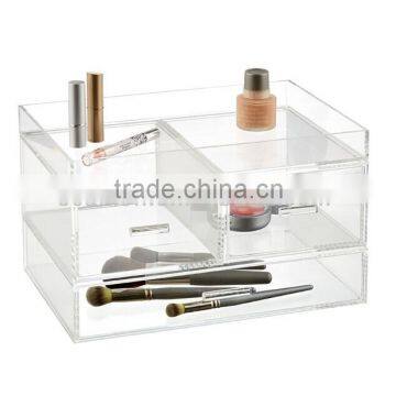 Hot selling small cosmetic display organzier desk cosmetic showcase