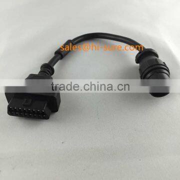 OBD china 16 pin obdii connector to BENZ14P cable for obd diagnostic tools motorcycle