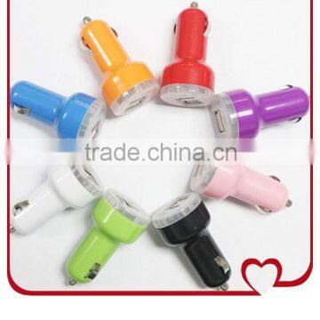 High Quality Micro Auto Universal Dual USB Car Charger For iPad iPhone 5V 2.1A Mini Adapter charger