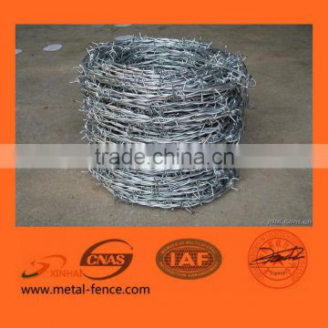 barbed iron wire/pvc coated barbed wire/galvanized barbed wire