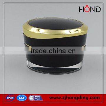 wholesale acrylic black jar 15g 30g 50g round Oblique jars cosmetic acrylic jar