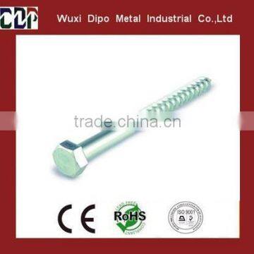 Zinc Plated Carbon Steel Hex Head Wood Screw /Machine Screw Making Machine M3*12--M6*220