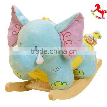 60*30*50cm Adorable SGS audited new design plush rocking animal chairs stuffed with PP cotton