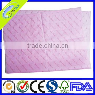 waste patterned disposable tissue paper