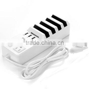 charger Power usb Hub 4 port plastic strip