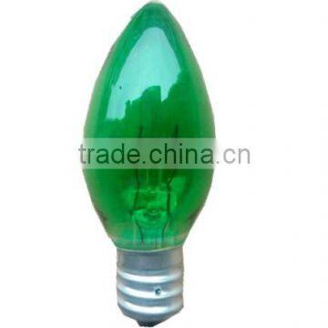 c7 incandescent bulb-----green