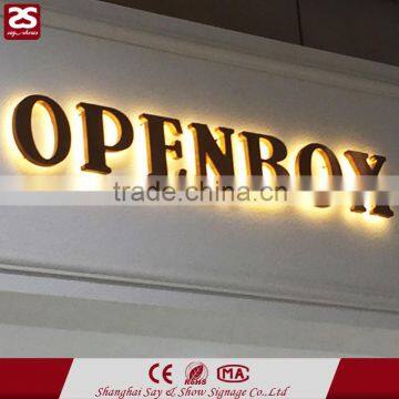 Stainless steel led logo outdoor advertising metal letter signs