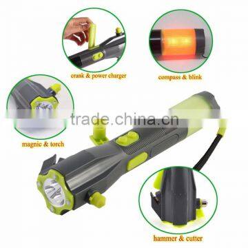 Emergency escape security hammer bus car emergency hammer with LED flashlight