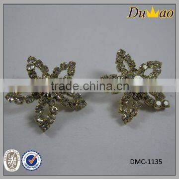star shaped garment clawed rhinestone button