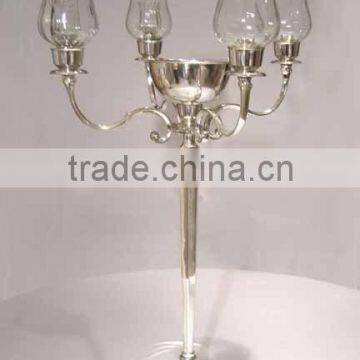 Unique Shaped Candelabra Centerpiece for Weddings Metal Table Centerpiece on Sale photo-6