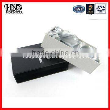  sliding lid custom black wood box packaging/wood packing box/packaging wood box