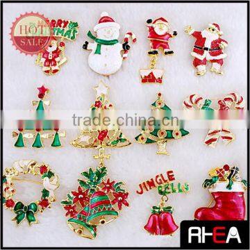 Newest Arrival Enamel Craft Fashion Christmas Brooch
