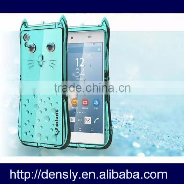 2015 Transparent clear design tpu cases for Sony Xperia Z4