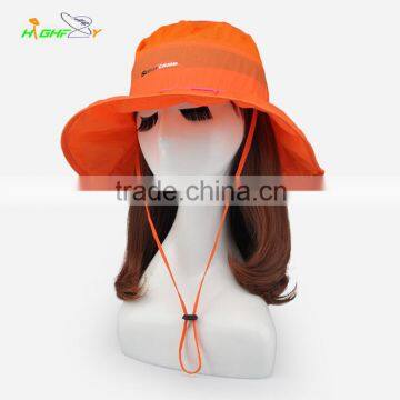 Ladies Fashion Mesh Fabric Bucket Hat, Outdoor Sun Hat for Girl photo-2