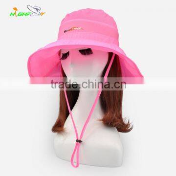 Ladies Fashion Mesh Fabric Bucket Hat, Outdoor Sun Hat for Girl photo-3