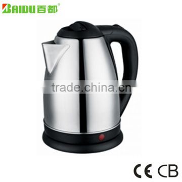 India & Pakistan Supplies Zhongshan Baidu Most favorable Price Anti Dry Stainless Steel Electric Kettle Teapot samovar