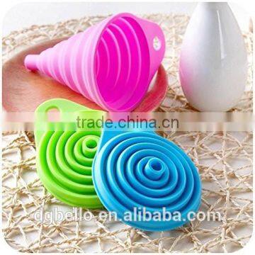 2Piece Liquid Transfer Silicone Folding Funnel Set