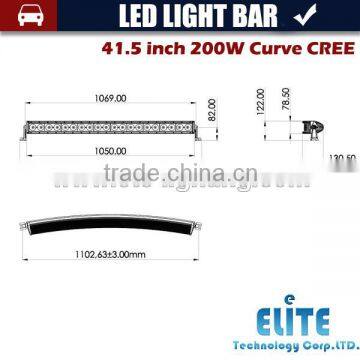 LED Driving Lamp 41.5 Inch 200w Bars for Jeep