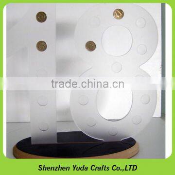 Modern Art Milling Acrylic Parts Plastic Fabrication with Precision Milling Finish