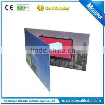 2015 New arrival custiomized screen 2.4 - 10.1 Lcd Screen TV in a Card Video Brochure