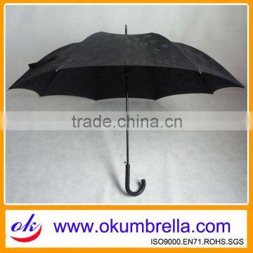 Wholesle black straight rain umbrella for sale