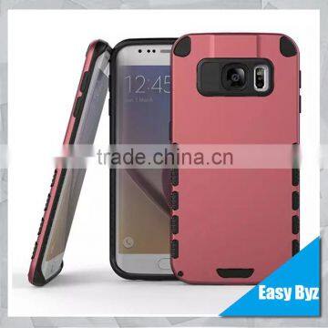 top sale for galaxy s6 edge tpu pc hybrid case dual-layer case, 2 in 1 shockproof case for samsung s6 edge