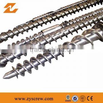 Single extruder screw barrel for rubber extruder machine