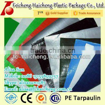 Polyethylene Woven Tarpaulin Fabrics / PE Canvas Tarps for Covers