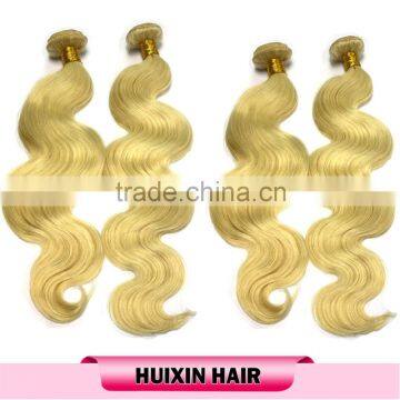 613# Blonde 100% Virgin Hair High Quality Brazilian Body Wave Hair Virgin Brazilian Hair Extensions