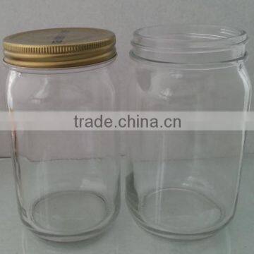 wholesale1L glass mason jar, mason jars with metal lid,cheap glass jars