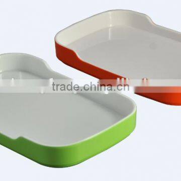 6363 melamine korean double colors plate