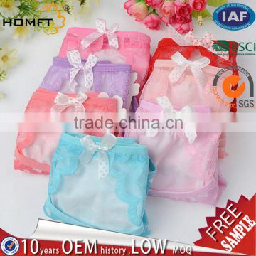 Young Girl Lace Cute Heart Design Silk Underwear