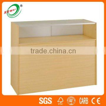 Wood Countertop Display Cabinet Glass Showcases