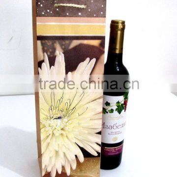 luxury silver hotstamp wine bag