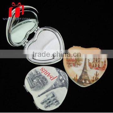 2014 New Design Square Pu Leather Compact Mirror