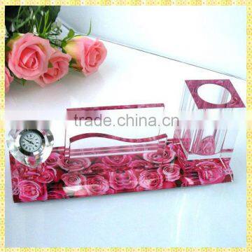 Elegant Antique Crystal Office Set Gifts For Company Achievement Souvenirs