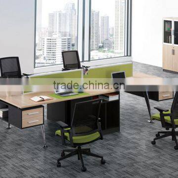 Modern Design 4 Seats Linear Open Office Workstation Furniture