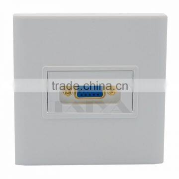 VGA wall plate With Golden Plate