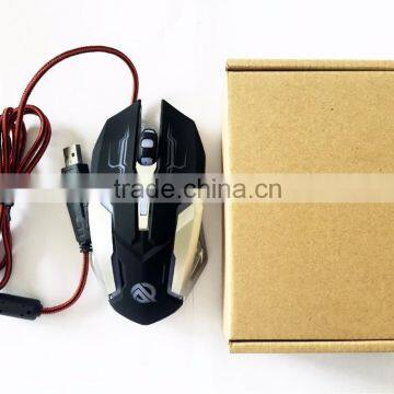 Kraft Box Packing 6D Wired Programmable Gaming Mouse