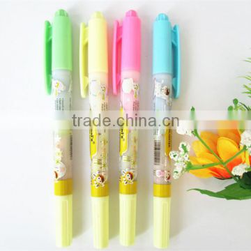 double head highlighter ,promotion highlighter pen