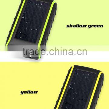 Outdoor emergency helper dual USB dynamo hand crank solar charger