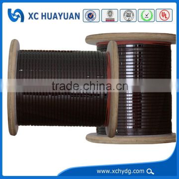 Factory price flat enamel insulated copper wire on alibaba