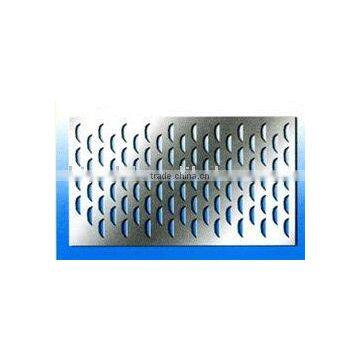 Plain steel perforated metal