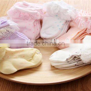 Cute Girl Baby Girl Tube Baby Socks,Little Girl Ruffle Socks, Socks Wholesale