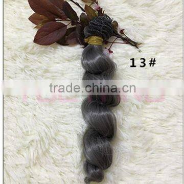 Cheap Natural Deep Curly Hair Weave Extensions for Doll Wig DIY