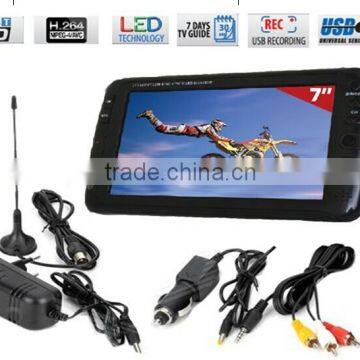 Desktop/Roof/Headrest 7" TFT LED CAR TV MONITOR with DVB-T/USB