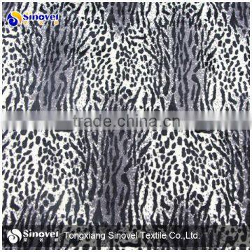 100% Polyester Painted Velour Fabric For Sofa