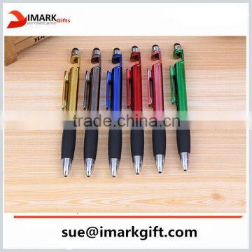 4 in 1 phone stylus holder pen promotional custom logo multi function pen