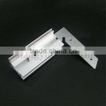 Silver anodized aluminum decorative profiles