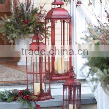 metal nautical hurricane glass large lantern/ copper metal glass lantern manufacture / cheap lantern